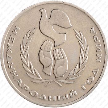 Стомость монет 1 рубль 1986, Год мира