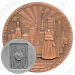 Настольная медаль «40 лет Латвийской ССР (1940-1980)»
