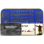 Знак делегата XIII съезд гигиенистов, эпидемиологов, инфекционистов, микробиологов СССР. 1956 