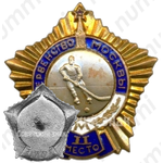 Знак за II место в первенстве Москвы. Хоккей с шайбой. 1949 