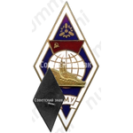 Знак «За окончание Калининградского мореходного училища рыбной промышленности (КМУ). Тип 3»
