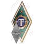 Знак «За окончание Тихуметского сельскохозяйственного техникума механизации (ТРМТ). 1963. XV выпуск»