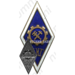 Знак «За окончание Куйбышевского индустриальный техникум (КИТ)»