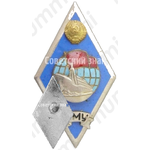 Знак «За окончание Рижского мореходного училища (РМУ). Тип 2»