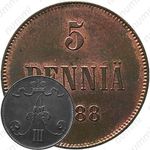 5 пенни 1888