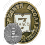 Знак ученика 7 класса средней школы 