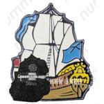 Знак в виде корабля. Серия знаков «Корабли под Андреевским флагом»