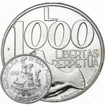1000 лир 1991, голубь