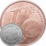 1 евро цент 2005, D