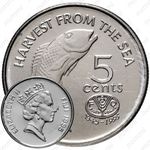 5 центов 1995, Фиджи