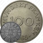 100 франков 1955