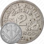 2 франка 1943, B