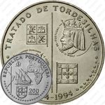 200 эскудо 1994, Тордесильясский договор