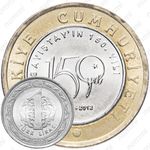 1 лира 2012, 150 лет Счетной палате [Турция]