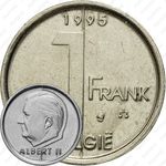 1 франк 1995, надпись на голландском - "BELGIE" [Бельгия]