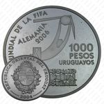 1000 песо 2004, ЧМ по футболу [Уругвай] Proof