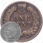1 цент 1881, Indian Head Cent [США]