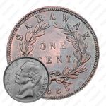 1 цент 1885, Медь [Малайзия]