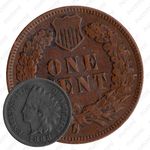1 цент 1888, Indian Head Cent [США]
