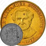 1 доллар 1993, Сталь с латунным покрытием (магнетик) [Ямайка]