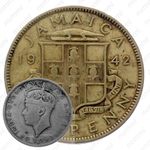 1 пенни 1942 [Ямайка]