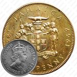 1 пенни 1969, 100 лет монетам Ямайки [Ямайка]