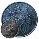 10 центов 1982, без обозначения монетного двора [Ямайка]