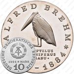 10 марок 1984, 100 лет со дня смерти Альфреда Эдмунда Брема [Германия]