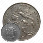 25 центов 1986 [Ямайка]