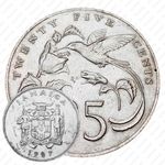 25 центов 1987 [Ямайка]