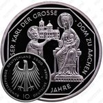 10 марок 2000, G, Ахенский собор [Германия]