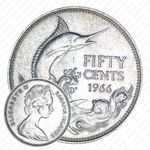 50 центов 1966 [Багамские Острова]