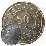 50 центов 1974, Бюст Королевы Елизаветы II [Белиз]