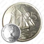 25 центов 1982 [Каймановы острова]