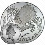 1 доллар 1980, Птицы Новой Зеландии - Веерохвостка [Австралия] Proof