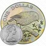 1 доллар 1984, Чёрный Робин (Остров Чатем) [Австралия]