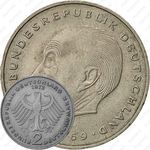 2 марки 1969, F, Конрад Аденауэр, 20 лет Федеративной Республике (1949-1969) [Германия]