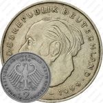 2 марки 1969, J, Конрад Аденауэр, 20 лет Федеративной Республике (1949-1969) [Германия]