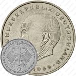 2 марки 1973, J, Аденауэр [Германия]