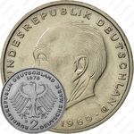 2 марки 1976, D, Конрад Аденауэр, 20 лет Федеративной Республике (1949-1969) [Германия]