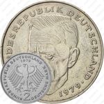 2 марки 1979, F, Курт Шумахер, 30 лет Федеративной Республике (1949-1979) [Германия]