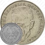 2 марки 1980, F, Курт Шумахер, 30 лет Федеративной Республике (1949-1979) [Германия]