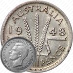3 пенса 1948, Серебро [Австралия]