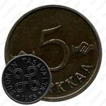 5 марок 1953, железо [Финляндия]