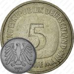 5 марок 1975, F, знак монетного двора: "F" - Штутгарт [Германия]
