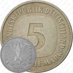 5 марок 1980, J, знак монетного двора: "J" - Гамбург [Германия]