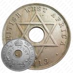 1 пенни 1913, без обозначения монетного двора [Британская Западная Африка]