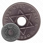 1 пенни 1920, KN, знак монетного двора: "KN" - Кингз Нортон Металл, Бирмингем [Британская Западная Африка]
