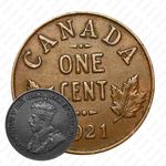1 цент 1921 [Канада]