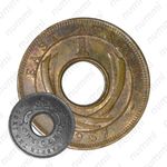 1 цент 1957, KN, знак монетного двора: "KN" - Кингз Нортон Металл, Бирмингем [Восточная Африка]